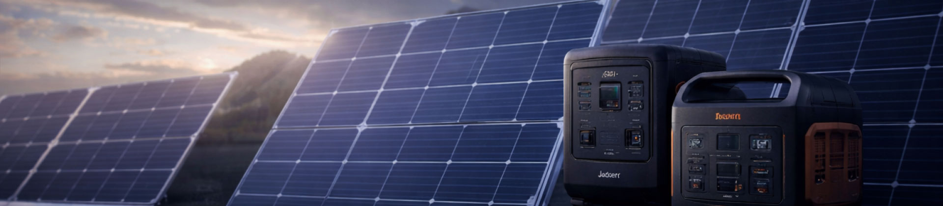 Solar panels paired with portable power stations